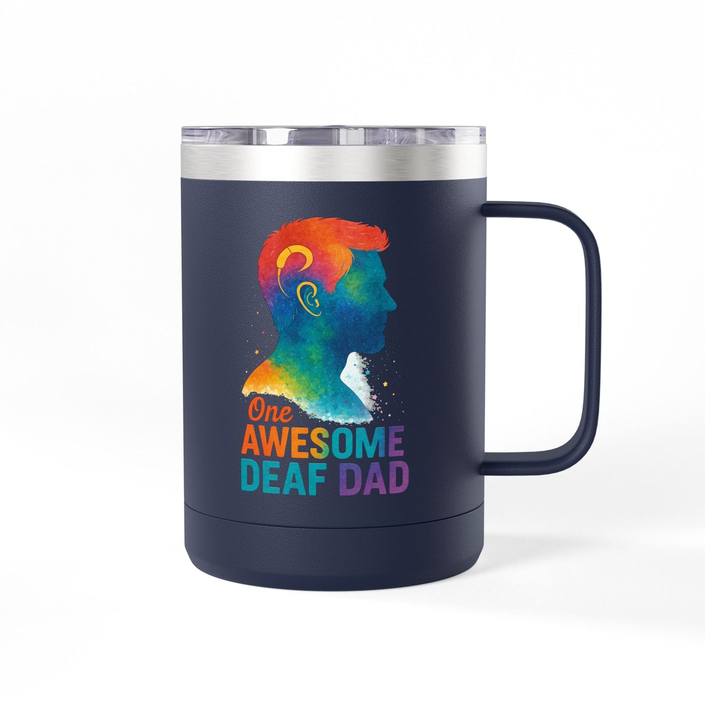 Fun Vibes Coffee Mug Tumbler - 15oz Personalized Gift for Coffee Lovers, Perfect for Home, Office, or Travel