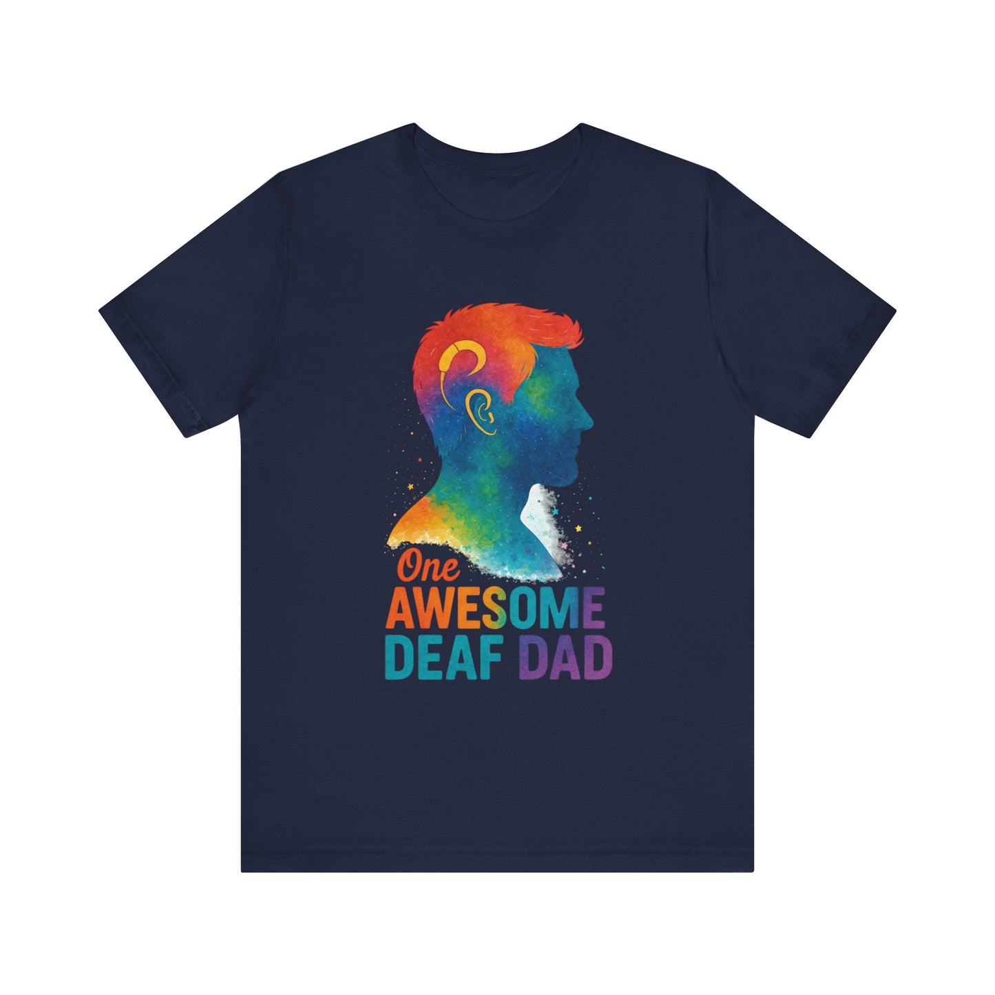 Colorful Deaf AF T-Shirt | Unisex Graphic Tee for Awareness | Perfect Gift for Deaf Community | Fun Casual Wear | Summer Tee