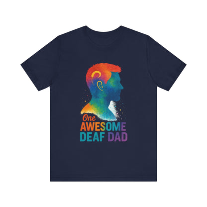 Colorful Deaf AF T-Shirt | Unisex Graphic Tee for Awareness | Perfect Gift for Deaf Community | Fun Casual Wear | Summer Tee