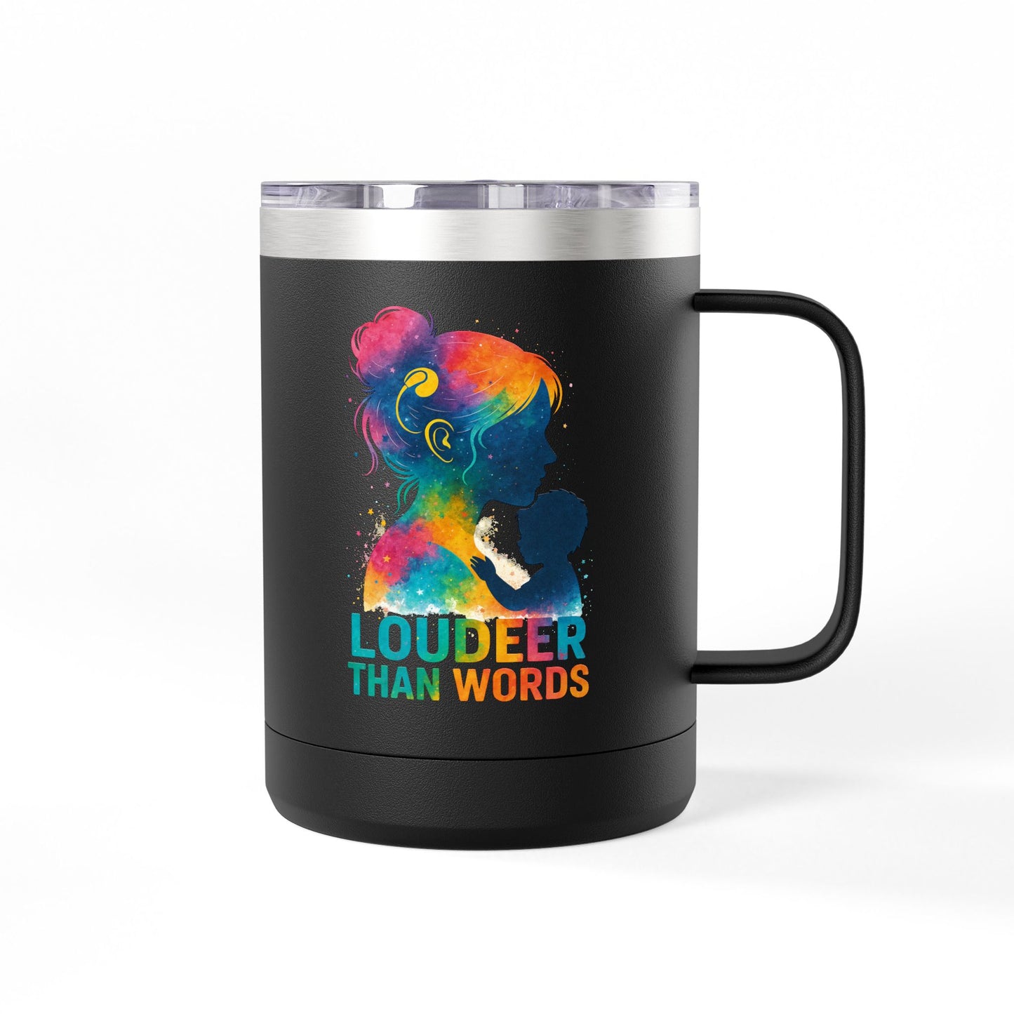 Fun Vibes Coffee Mug Tumbler - 15oz Personalized Gift for Coffee Lovers, Perfect for Home, Office, or Travel