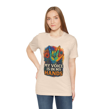Colorful Hands Graphic Tee for Expression, Unisex T-Shirt, Casual Wear, Gift for Music Lovers, LGBTQ+ Pride Shirt
