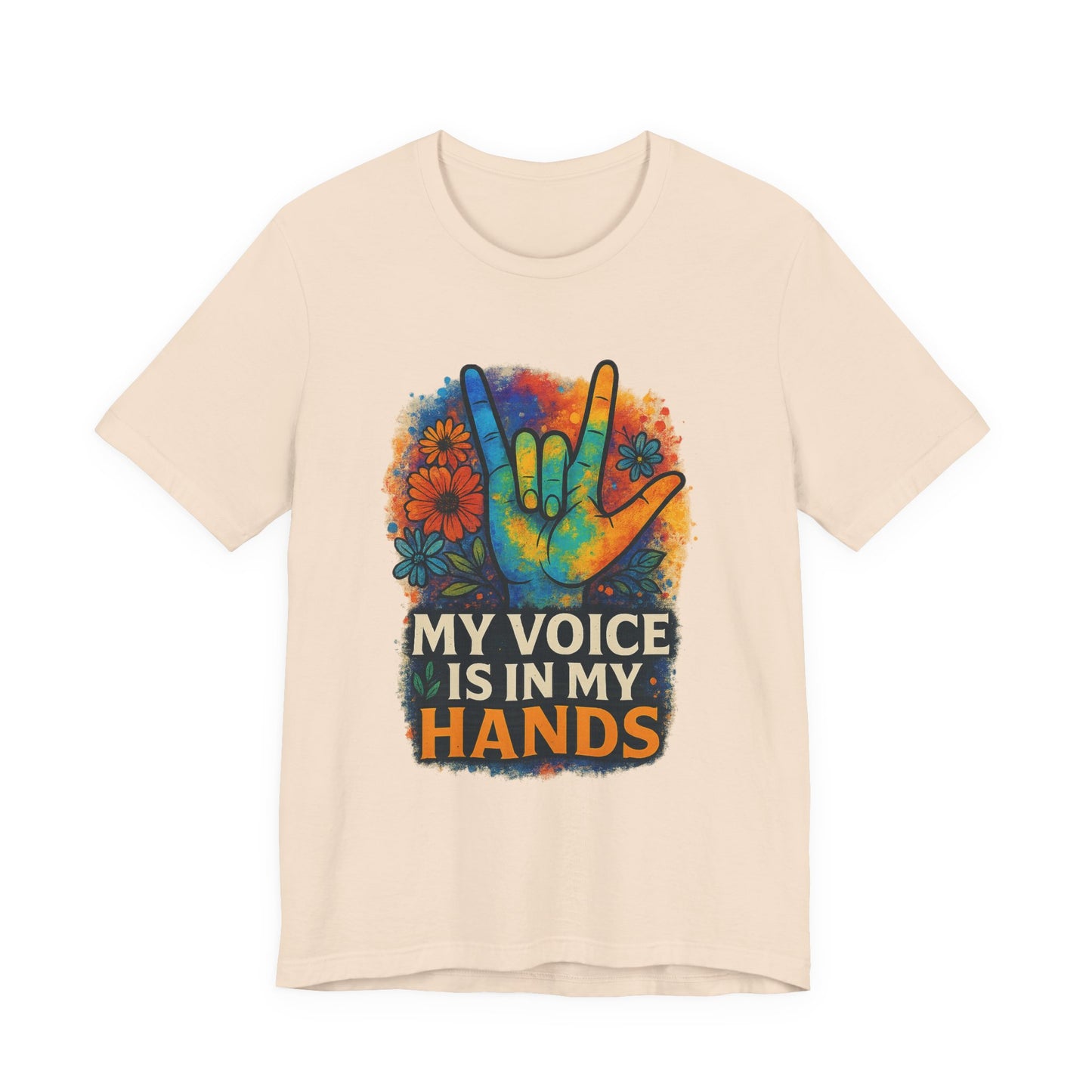 Colorful Hands Graphic Tee for Expression, Unisex T-Shirt, Casual Wear, Gift for Music Lovers, LGBTQ+ Pride Shirt