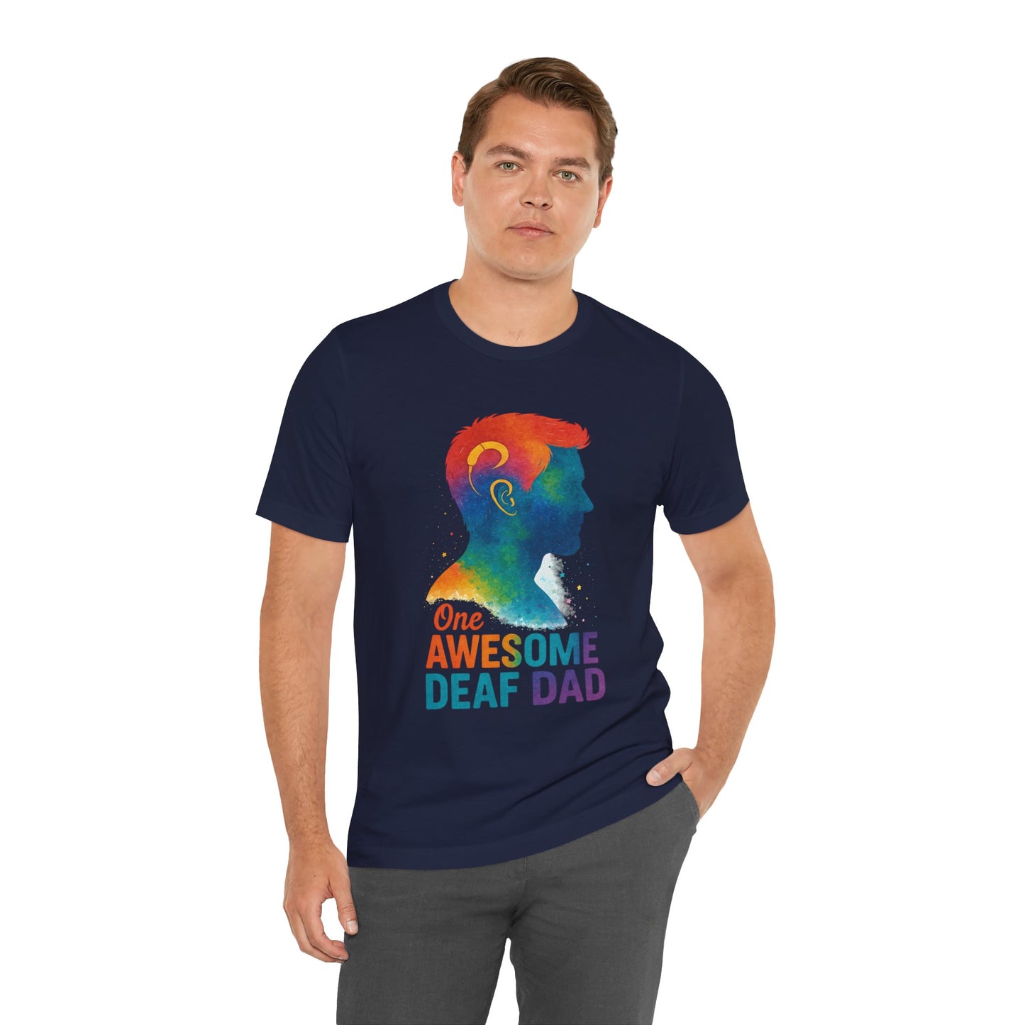 Colorful Deaf AF T-Shirt | Unisex Graphic Tee for Awareness | Perfect Gift for Deaf Community | Fun Casual Wear | Summer Tee