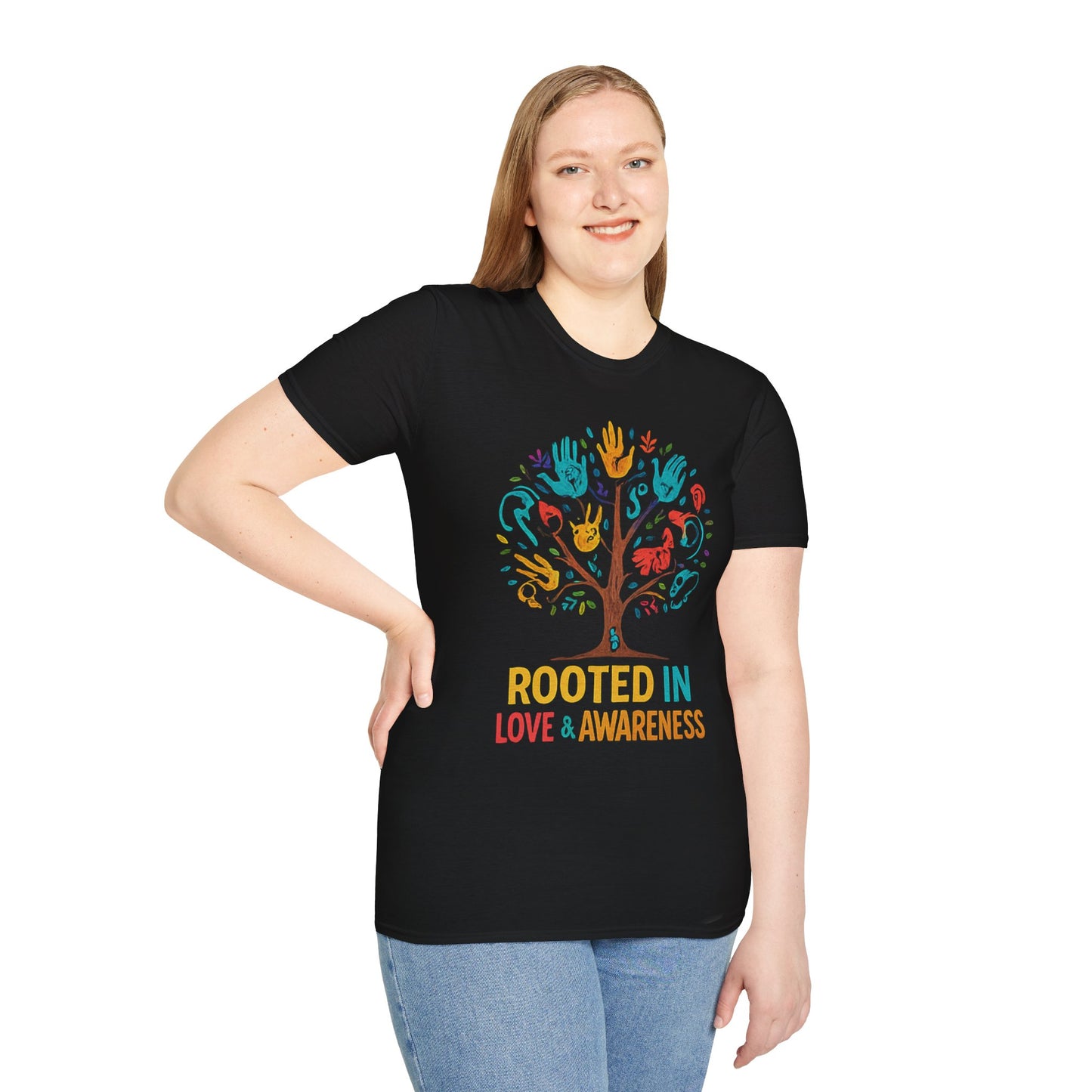 Colorful Heartbeat Unisex Softstyle T-Shirt - Perfect for Music Lovers, Gifts, Birthday, Valentine's Day, Casual Wear