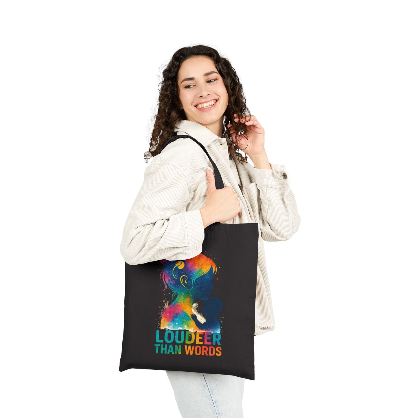 Rooted in Love & Awareness Tote Bag, Eco-Friendly Shopping Bag, Gift for Nature Lovers, Reusable Canvas Bag, Boho Tote, Earth Day Gift