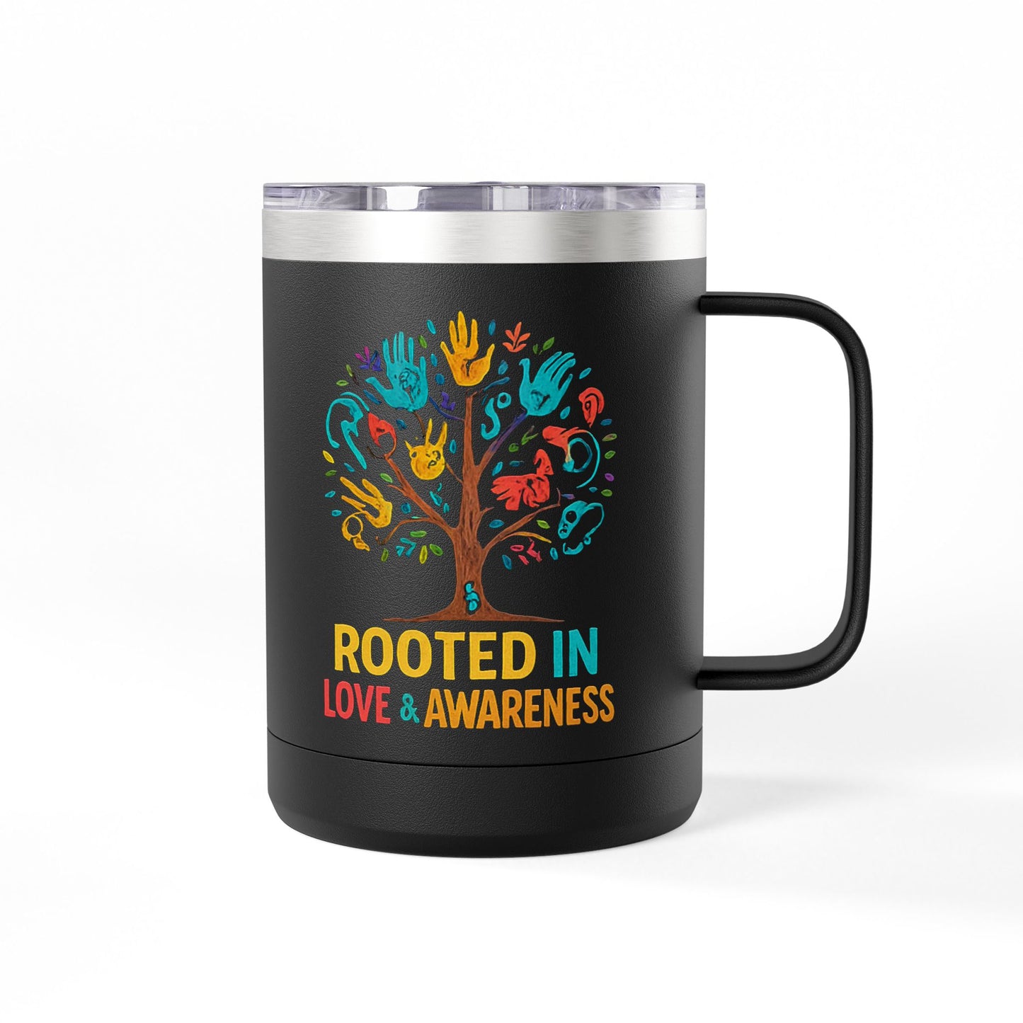 Fun Vibes Coffee Mug Tumbler - 15oz Personalized Gift for Coffee Lovers, Perfect for Home, Office, or Travel