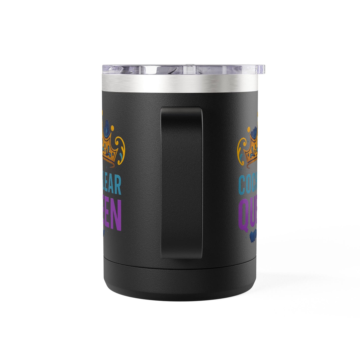 Cochlear Queen Coffee Mug Tumbler, 15oz - Perfect for Birthdays, Celebrations, Gift for Her, Inspiring, Fun, Party Favor