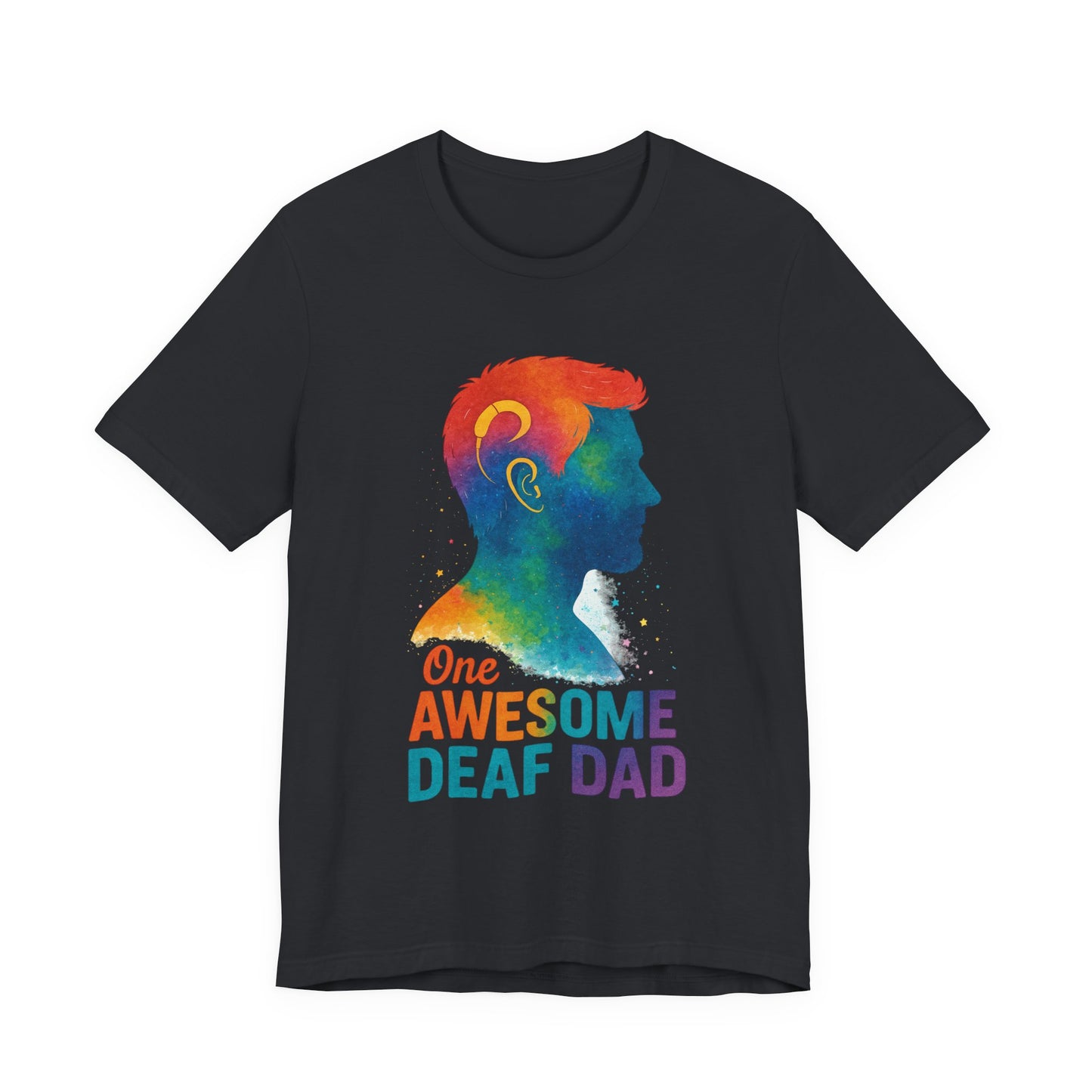 Colorful Deaf AF T-Shirt | Unisex Graphic Tee for Awareness | Perfect Gift for Deaf Community | Fun Casual Wear | Summer Tee