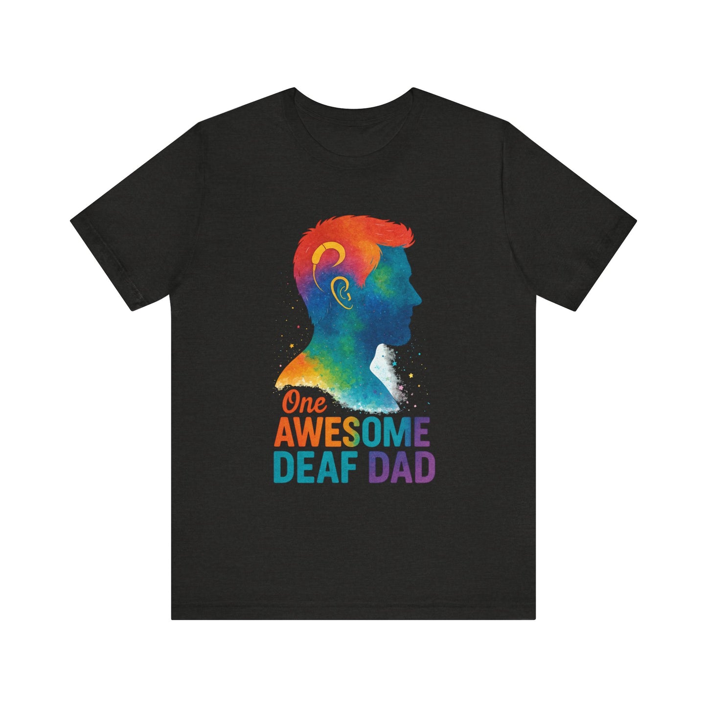 Colorful Deaf AF T-Shirt | Unisex Graphic Tee for Awareness | Perfect Gift for Deaf Community | Fun Casual Wear | Summer Tee
