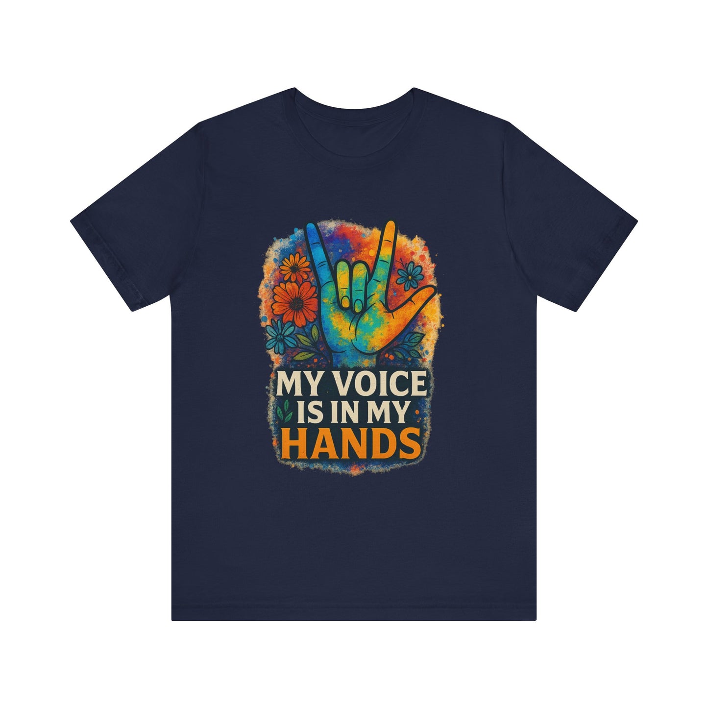 Colorful Hands Graphic Tee for Expression, Unisex T-Shirt, Casual Wear, Gift for Music Lovers, LGBTQ+ Pride Shirt