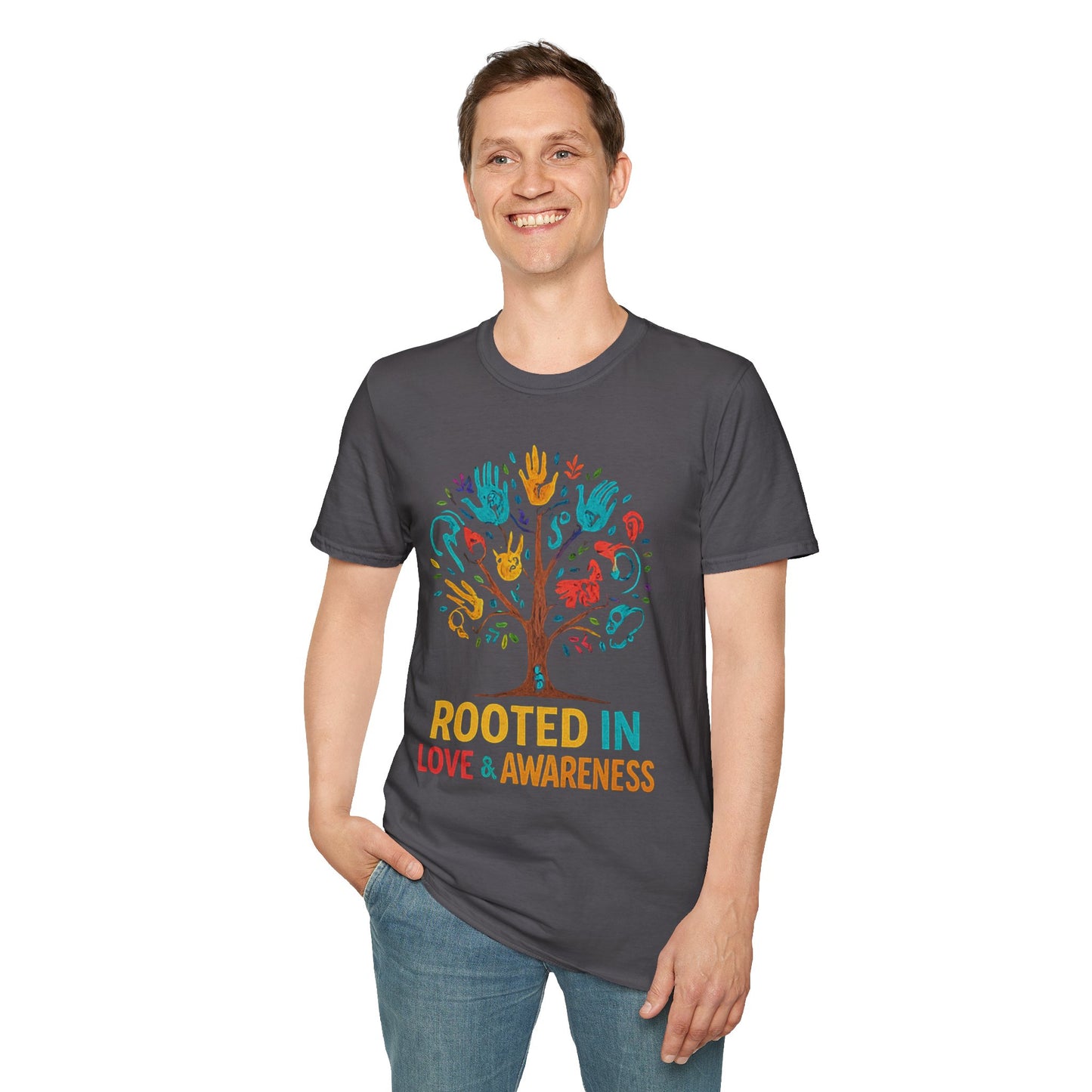 Colorful Heartbeat Unisex Softstyle T-Shirt - Perfect for Music Lovers, Gifts, Birthday, Valentine's Day, Casual Wear