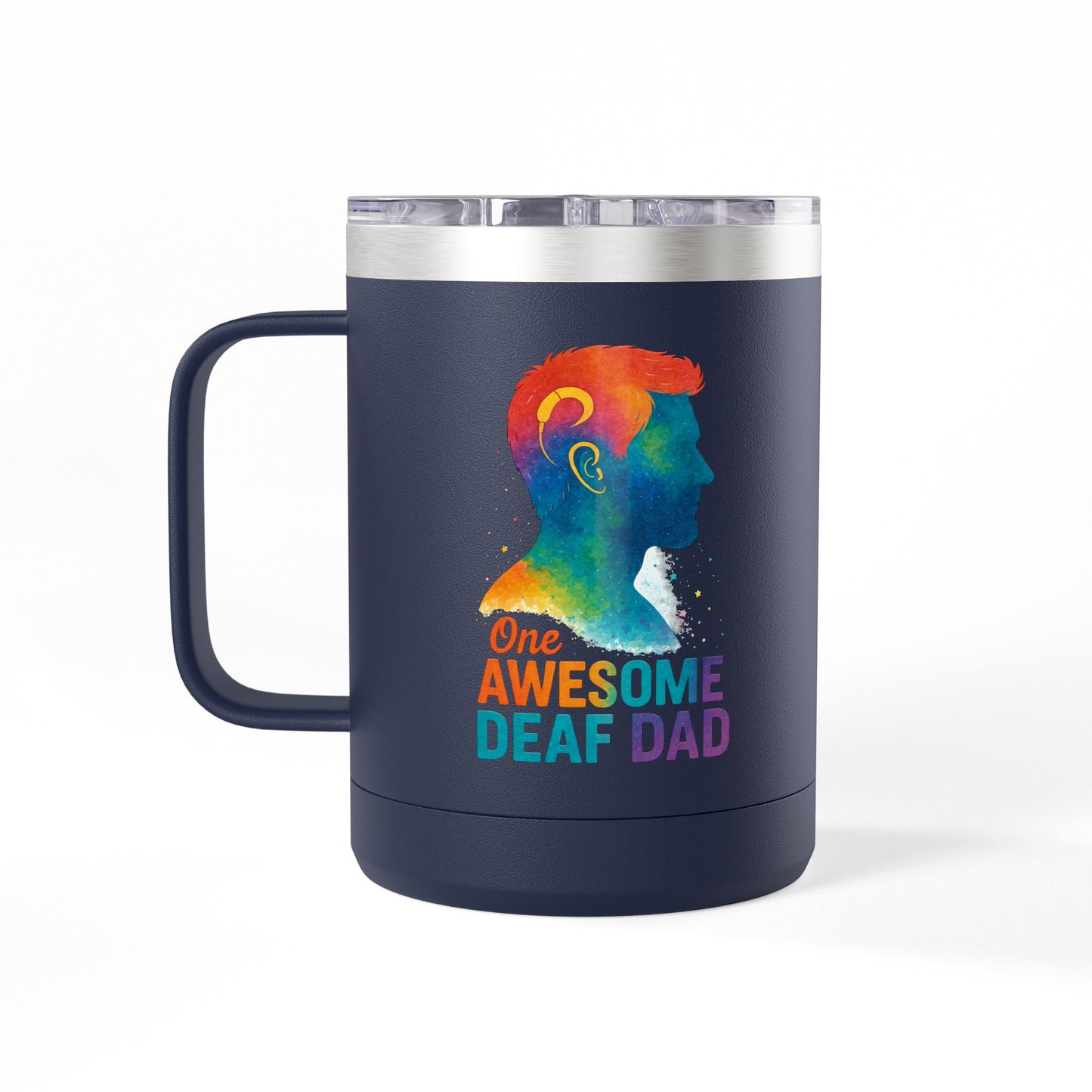 Fun Vibes Coffee Mug Tumbler - 15oz Personalized Gift for Coffee Lovers, Perfect for Home, Office, or Travel