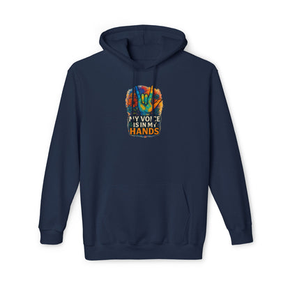 Empowering Unisex Hooded Sweatshirt - My Voice is in My Hands, Gift for Activists, Cozy Apparel, Comfortable Lounge Wear, Affirmation [...]