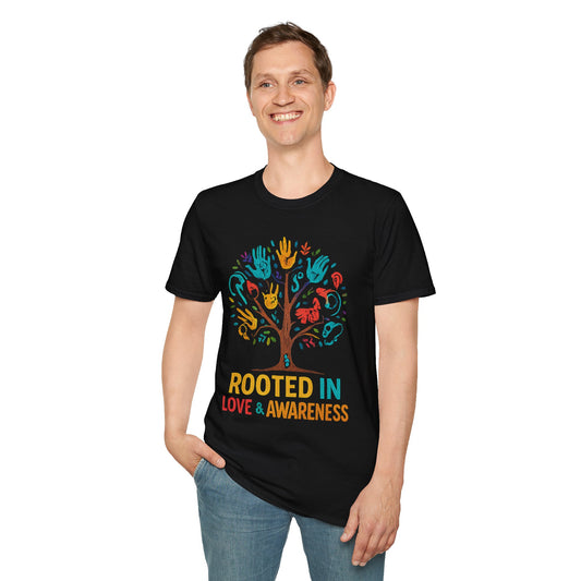 Colorful Heartbeat Unisex Softstyle T-Shirt - Perfect for Music Lovers, Gifts, Birthday, Valentine's Day, Casual Wear