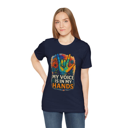 Colorful Hands Graphic Tee for Expression, Unisex T-Shirt, Casual Wear, Gift for Music Lovers, LGBTQ+ Pride Shirt