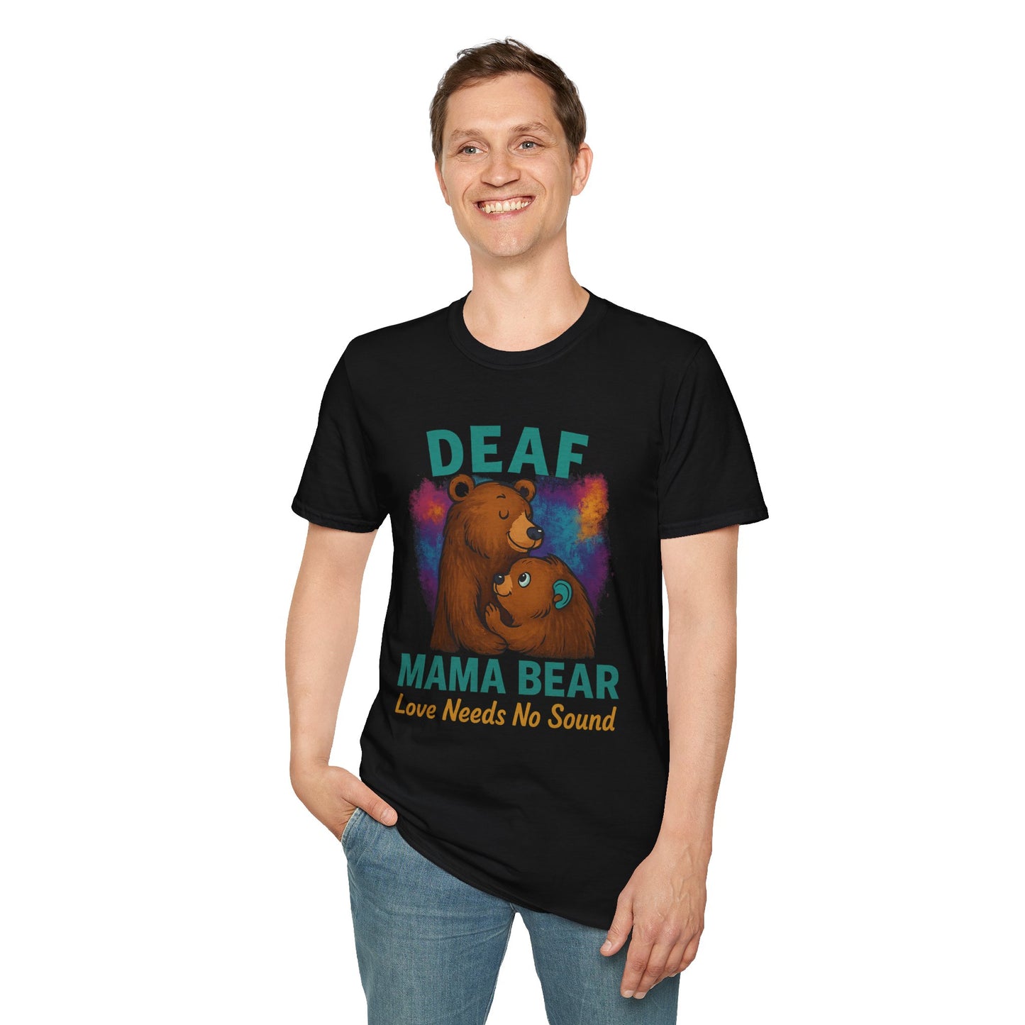 Colorful Heartbeat Unisex Softstyle T-Shirt - Perfect for Music Lovers, Gifts, Birthday, Valentine's Day, Casual Wear