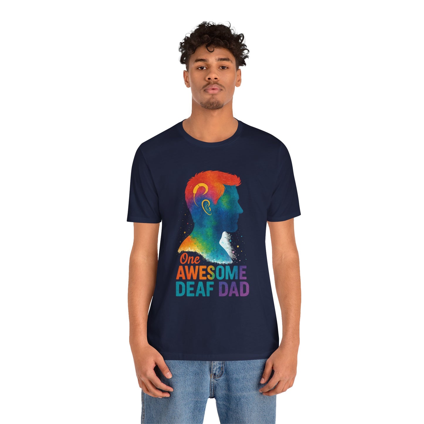 Colorful Deaf AF T-Shirt | Unisex Graphic Tee for Awareness | Perfect Gift for Deaf Community | Fun Casual Wear | Summer Tee