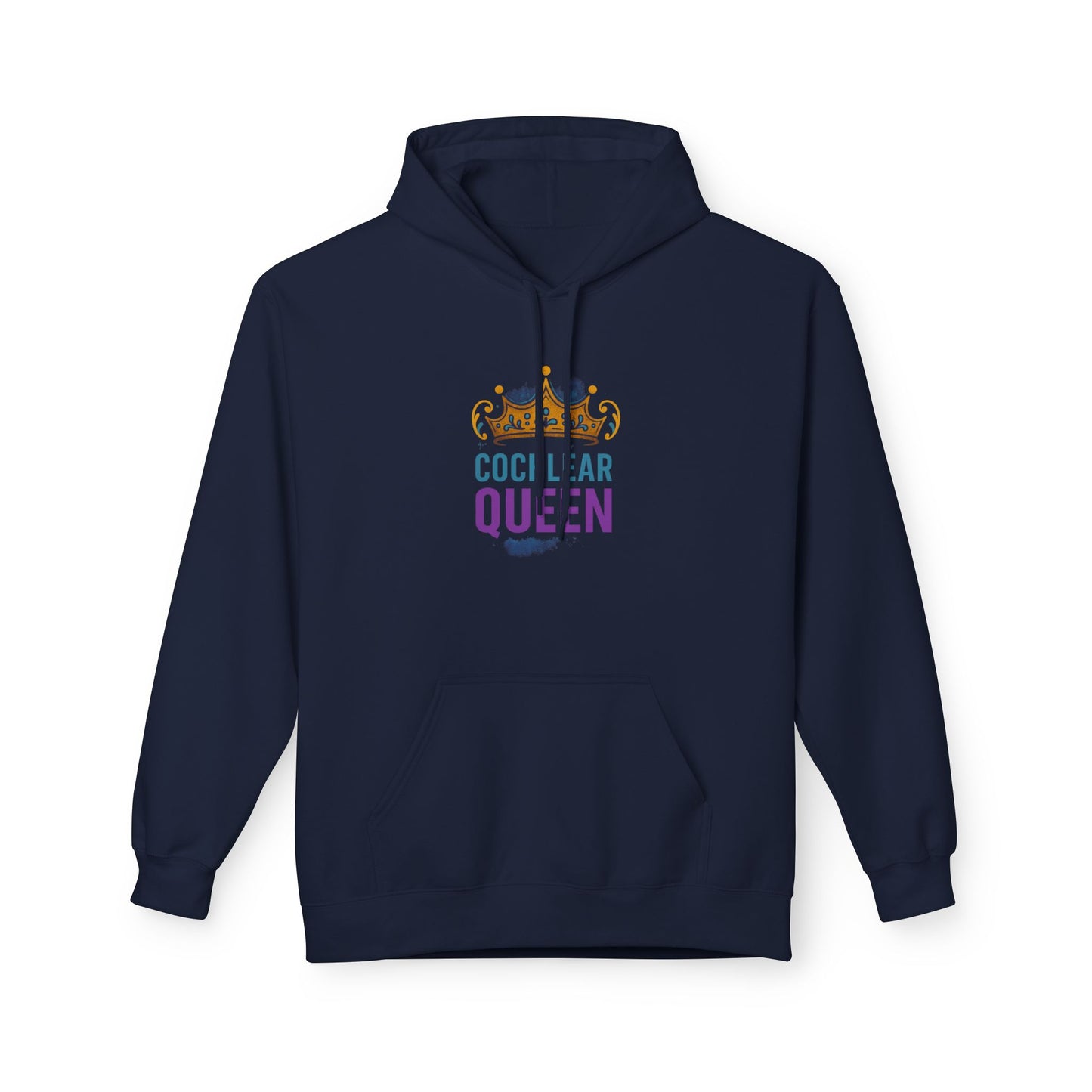 Crown Queen Hoodie - Fun Unisex Fleece Sweatshirt for Comfort & Style, Gift for Her Birthday, Casual Wear, Cozy Outfit, Celebration