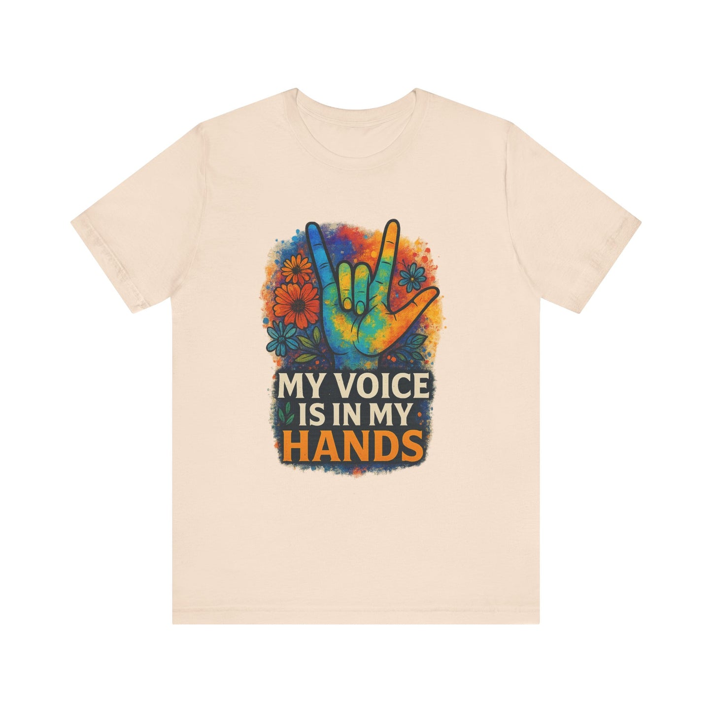 Colorful Hands Graphic Tee for Expression, Unisex T-Shirt, Casual Wear, Gift for Music Lovers, LGBTQ+ Pride Shirt