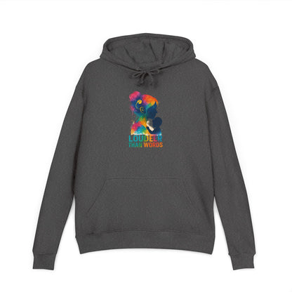 Unisex French Terry Hoodie: Embrace Diversity, Earth Design, Cozy Style, Perfect for Gifts, Casual Wear, Eco-Friendly Fashion
