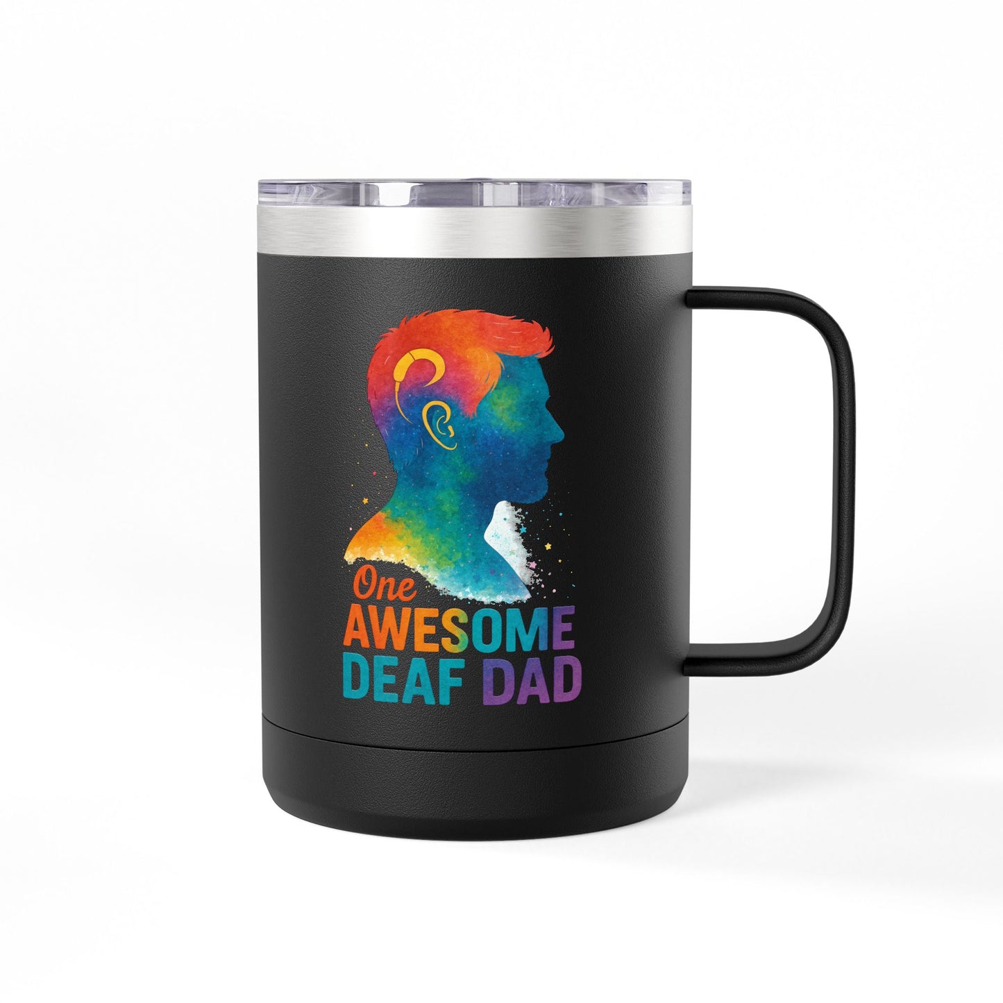 Fun Vibes Coffee Mug Tumbler - 15oz Personalized Gift for Coffee Lovers, Perfect for Home, Office, or Travel