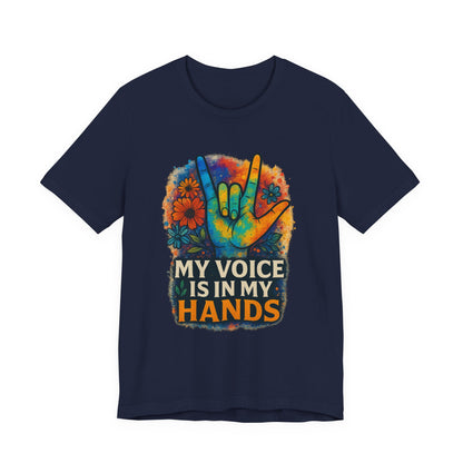 Colorful Hands Graphic Tee for Expression, Unisex T-Shirt, Casual Wear, Gift for Music Lovers, LGBTQ+ Pride Shirt