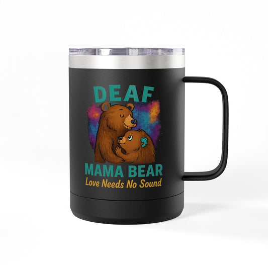 Fun Vibes Coffee Mug Tumbler - 15oz Personalized Gift for Coffee Lovers, Perfect for Home, Office, or Travel