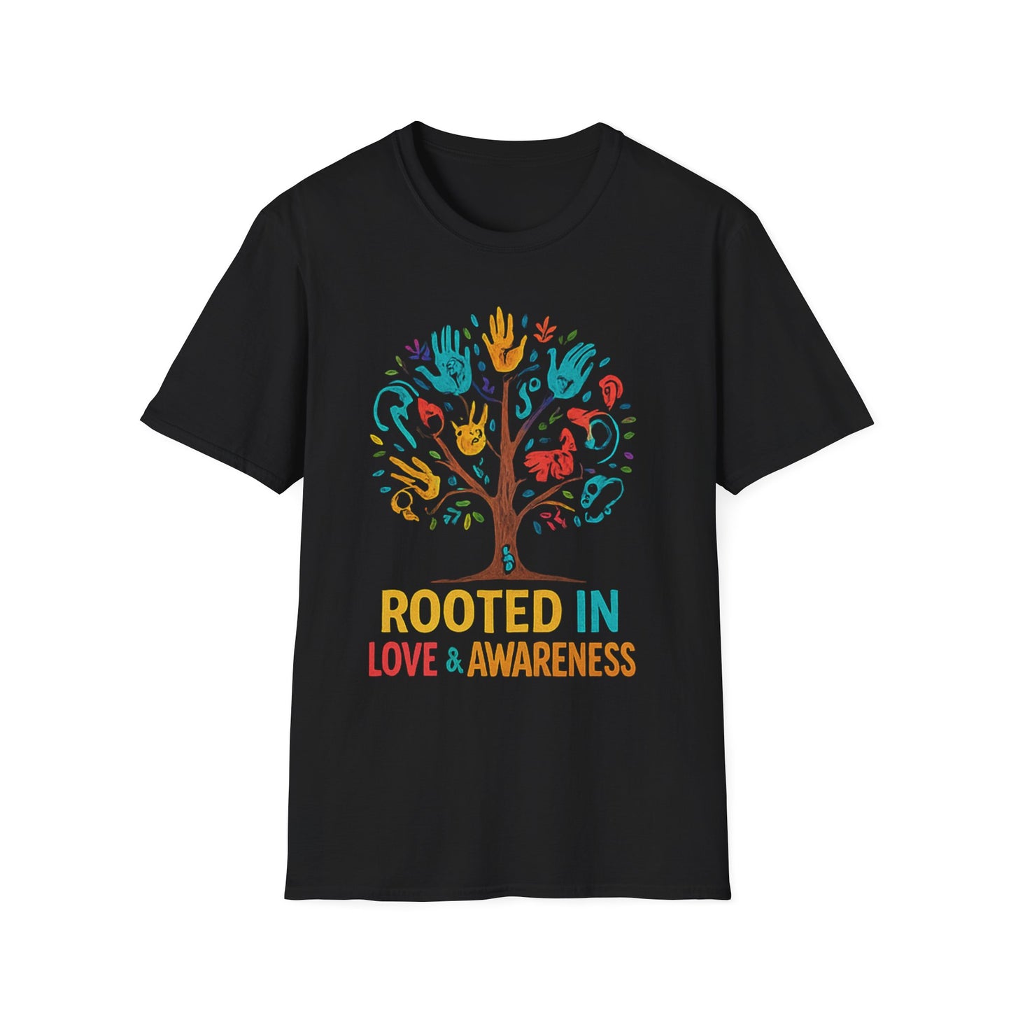 Colorful Heartbeat Unisex Softstyle T-Shirt - Perfect for Music Lovers, Gifts, Birthday, Valentine's Day, Casual Wear