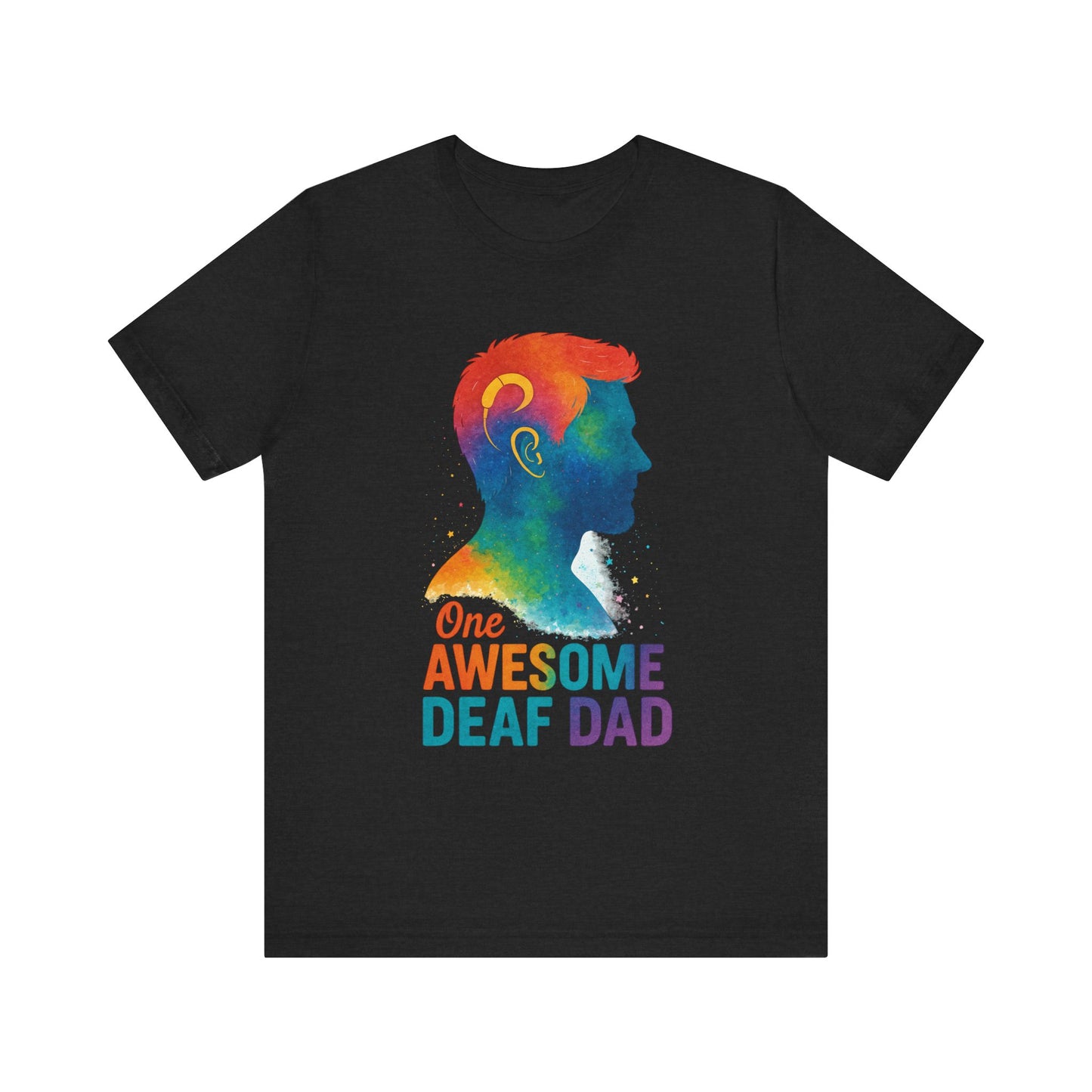Colorful Deaf AF T-Shirt | Unisex Graphic Tee for Awareness | Perfect Gift for Deaf Community | Fun Casual Wear | Summer Tee
