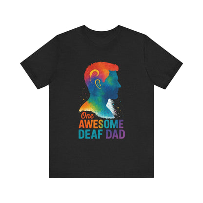 Colorful Deaf AF T-Shirt | Unisex Graphic Tee for Awareness | Perfect Gift for Deaf Community | Fun Casual Wear | Summer Tee