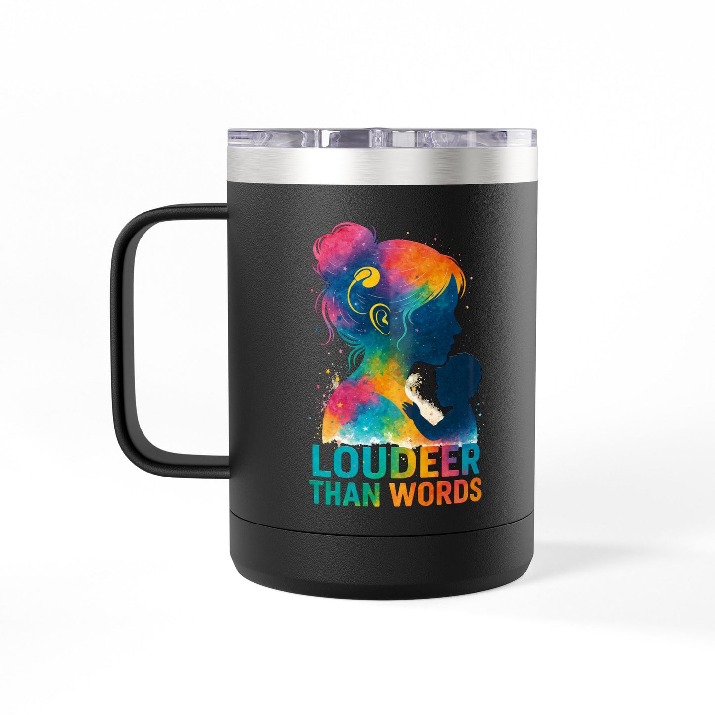 Fun Vibes Coffee Mug Tumbler - 15oz Personalized Gift for Coffee Lovers, Perfect for Home, Office, or Travel