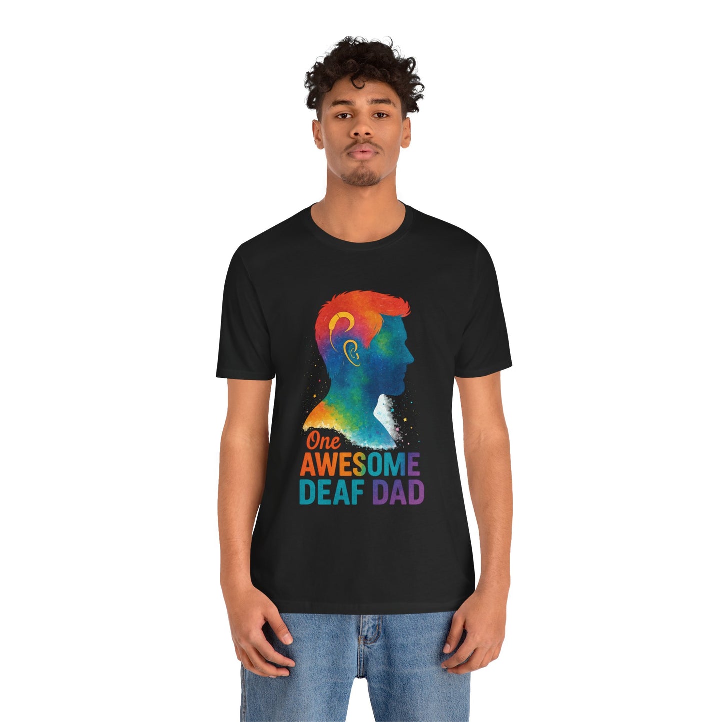 Colorful Deaf AF T-Shirt | Unisex Graphic Tee for Awareness | Perfect Gift for Deaf Community | Fun Casual Wear | Summer Tee
