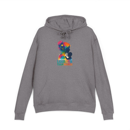 Unisex French Terry Hoodie: Embrace Diversity, Earth Design, Cozy Style, Perfect for Gifts, Casual Wear, Eco-Friendly Fashion