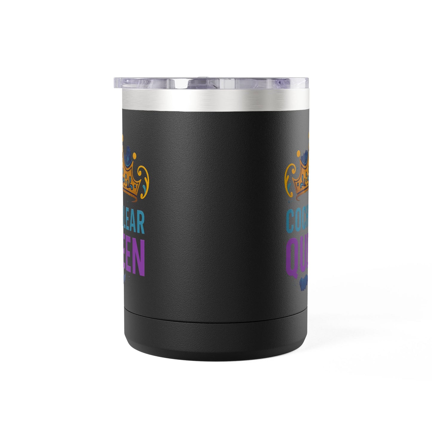 Cochlear Queen Coffee Mug Tumbler, 15oz - Perfect for Birthdays, Celebrations, Gift for Her, Inspiring, Fun, Party Favor