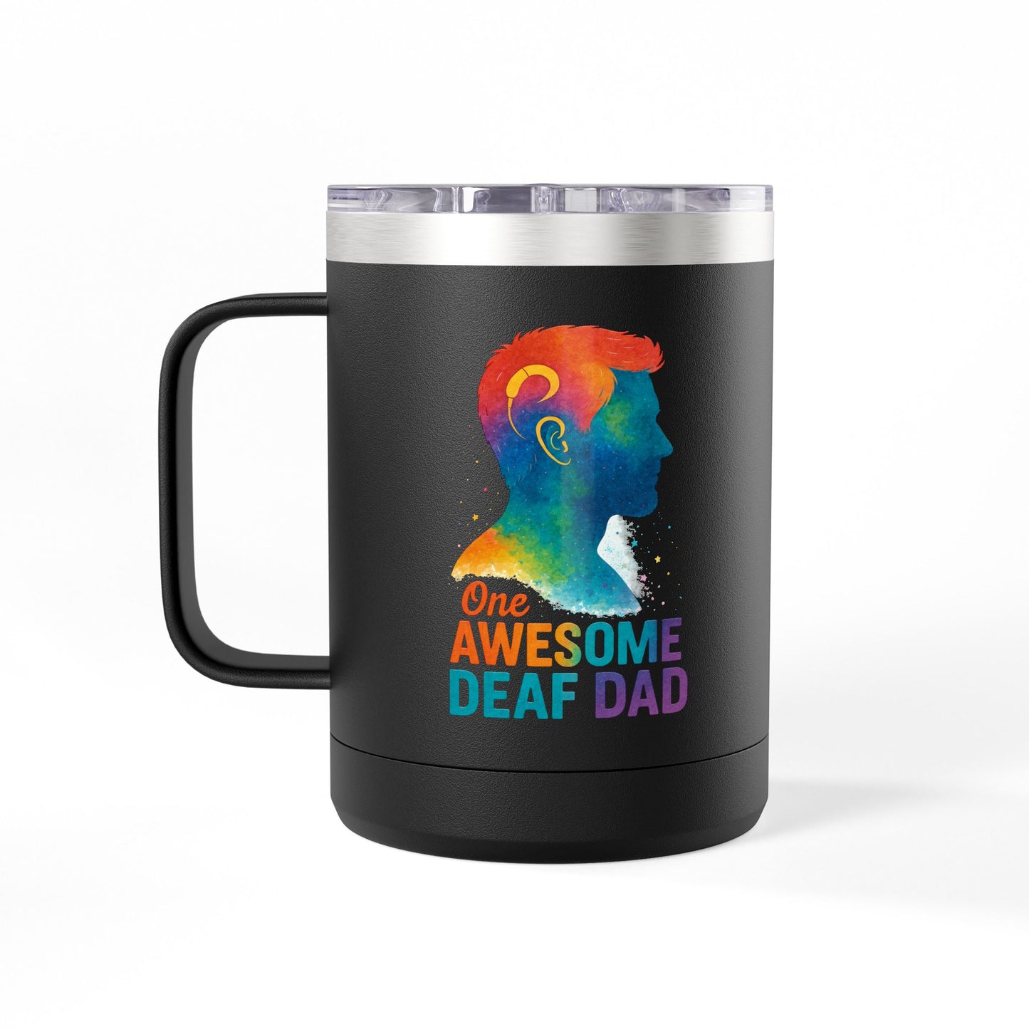 Fun Vibes Coffee Mug Tumbler - 15oz Personalized Gift for Coffee Lovers, Perfect for Home, Office, or Travel