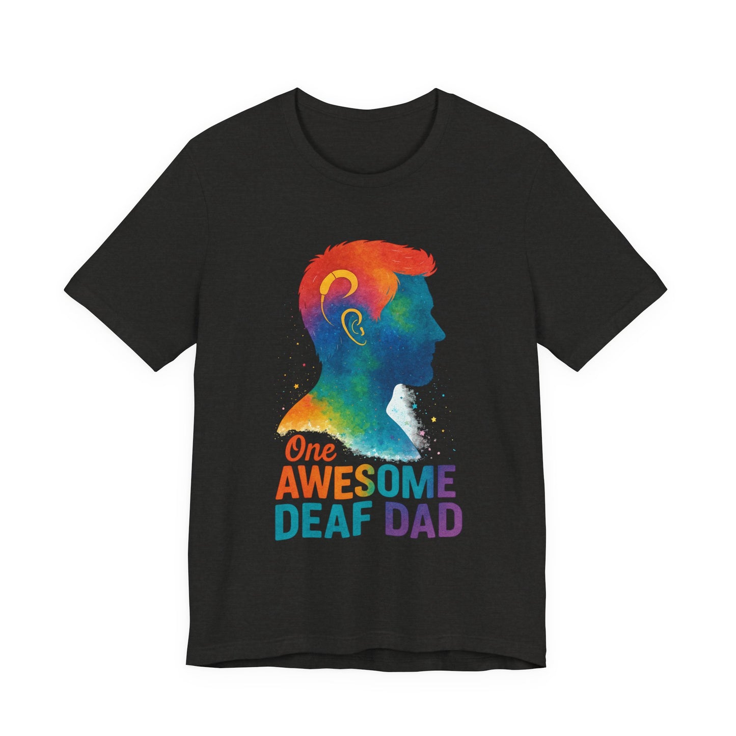 Colorful Deaf AF T-Shirt | Unisex Graphic Tee for Awareness | Perfect Gift for Deaf Community | Fun Casual Wear | Summer Tee