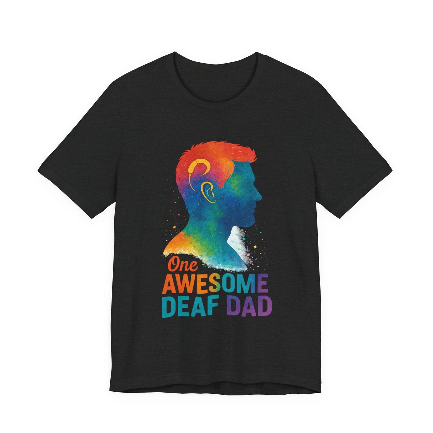Colorful Deaf AF T-Shirt | Unisex Graphic Tee for Awareness | Perfect Gift for Deaf Community | Fun Casual Wear | Summer Tee