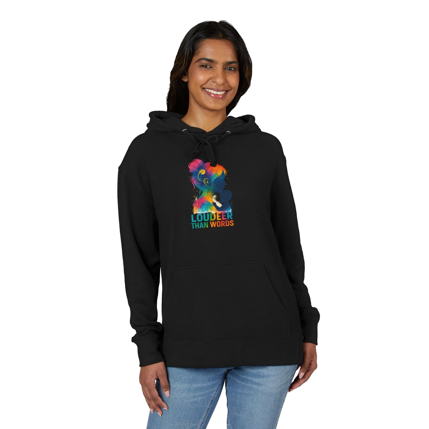 Unisex French Terry Hoodie: Embrace Diversity, Earth Design, Cozy Style, Perfect for Gifts, Casual Wear, Eco-Friendly Fashion