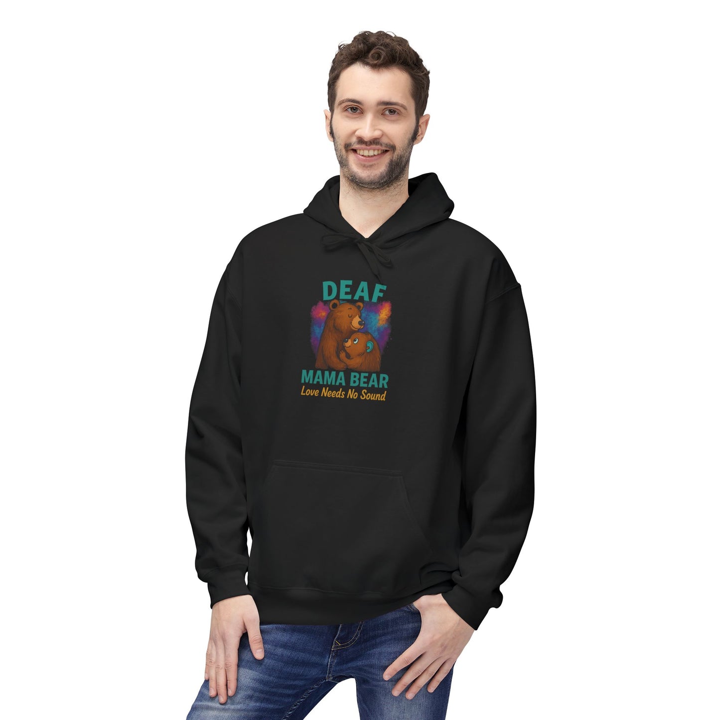 Heartfelt Music Hoodie - Unisex Soft Fleece Sweatshirt, Music Lover Gift, Valentines Day, Cozy Wear, Heartbeat Design, Comfort Apparel