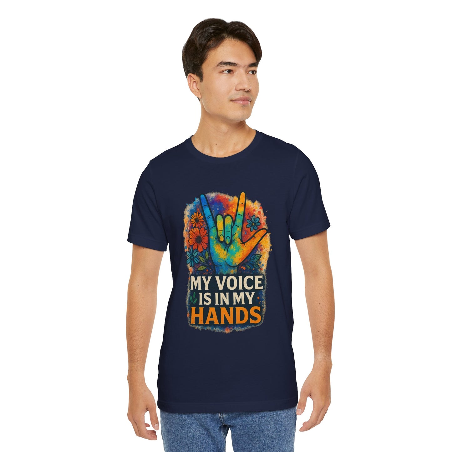 Colorful Hands Graphic Tee for Expression, Unisex T-Shirt, Casual Wear, Gift for Music Lovers, LGBTQ+ Pride Shirt