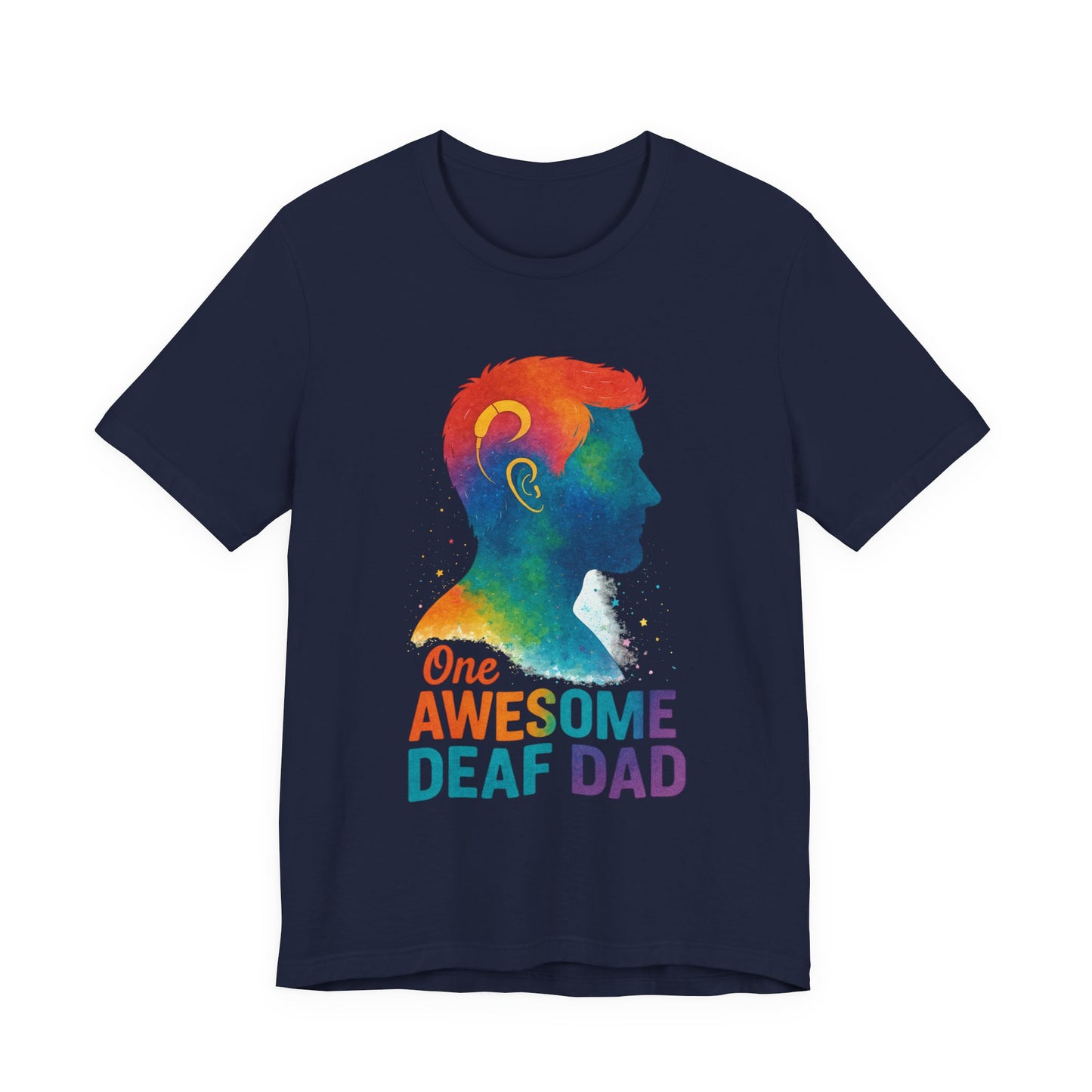 Colorful Deaf AF T-Shirt | Unisex Graphic Tee for Awareness | Perfect Gift for Deaf Community | Fun Casual Wear | Summer Tee