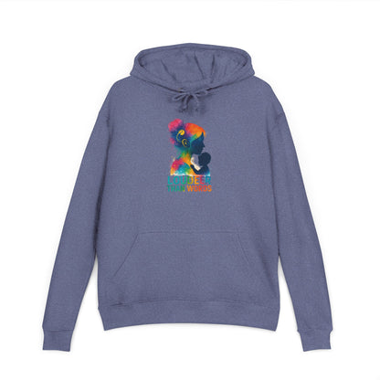 Unisex French Terry Hoodie: Embrace Diversity, Earth Design, Cozy Style, Perfect for Gifts, Casual Wear, Eco-Friendly Fashion
