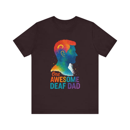 Colorful Deaf AF T-Shirt | Unisex Graphic Tee for Awareness | Perfect Gift for Deaf Community | Fun Casual Wear | Summer Tee