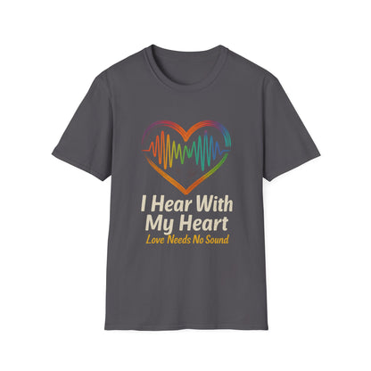 Colorful Heartbeat Unisex Softstyle T-Shirt - Perfect for Music Lovers, Gifts, Birthday, Valentine's Day, Casual Wear