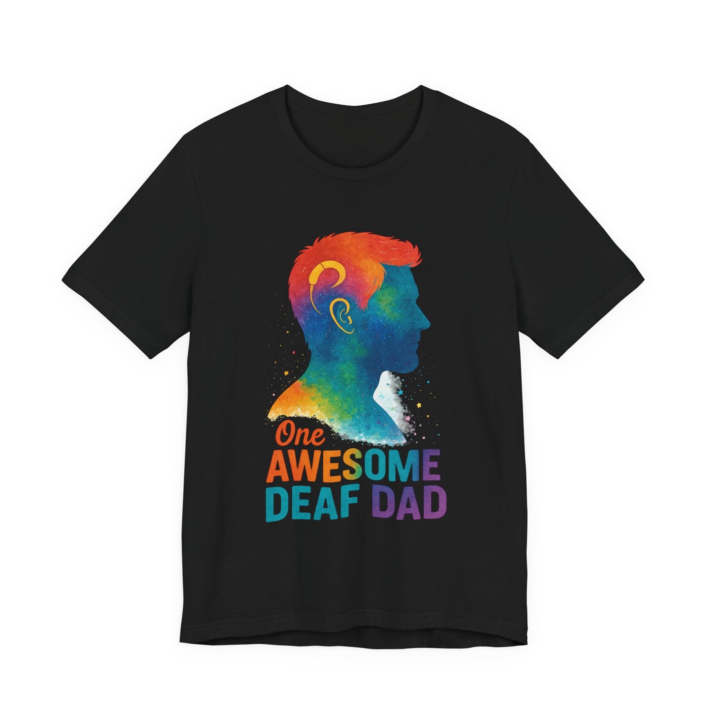 Colorful Deaf AF T-Shirt | Unisex Graphic Tee for Awareness | Perfect Gift for Deaf Community | Fun Casual Wear | Summer Tee