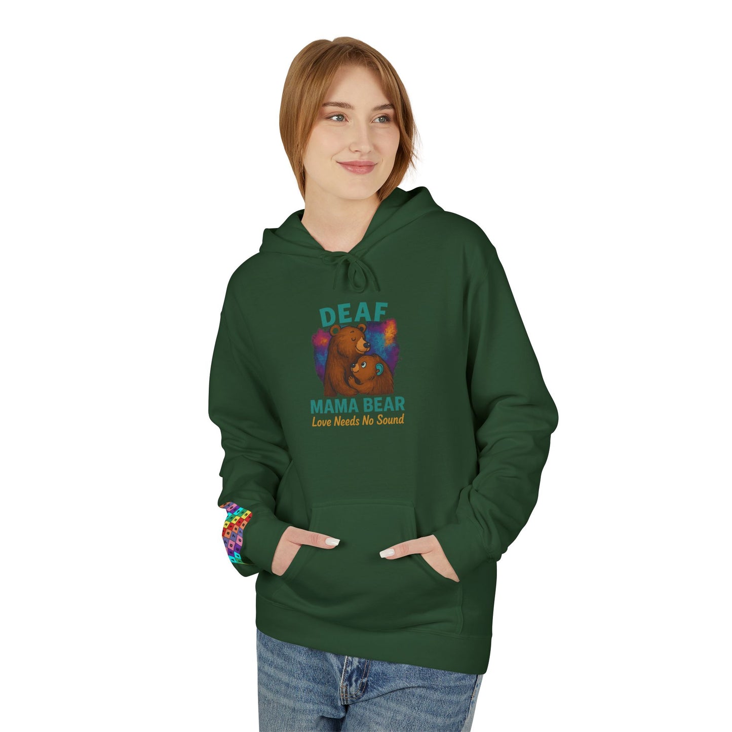 Heartfelt Music Hoodie - Unisex Soft Fleece Sweatshirt, Music Lover Gift, Valentines Day, Cozy Wear, Heartbeat Design, Comfort Apparel